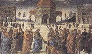 Sandro Botticelli Pietro Perugino,Consigning the Keys (mk36) china oil painting reproduction